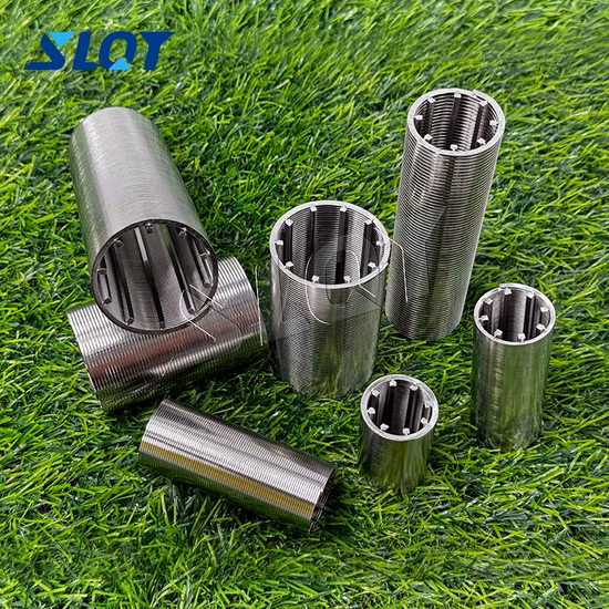 Tubo redondo de la pantalla de alambre de la cuña de Johnson del tubo de la ranura de la resistencia a la corrosión