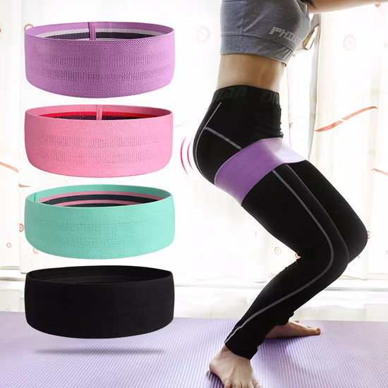 Juego de 3 bandas de ejercicio de yoga para gimnasio en casa, banda de resistencia a la cadera