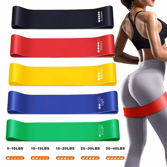 Bandas largas de la resistencia de la tela del equipo del gimnasio del entrenamiento para el estiramiento asistido por la yoga de la aptitud